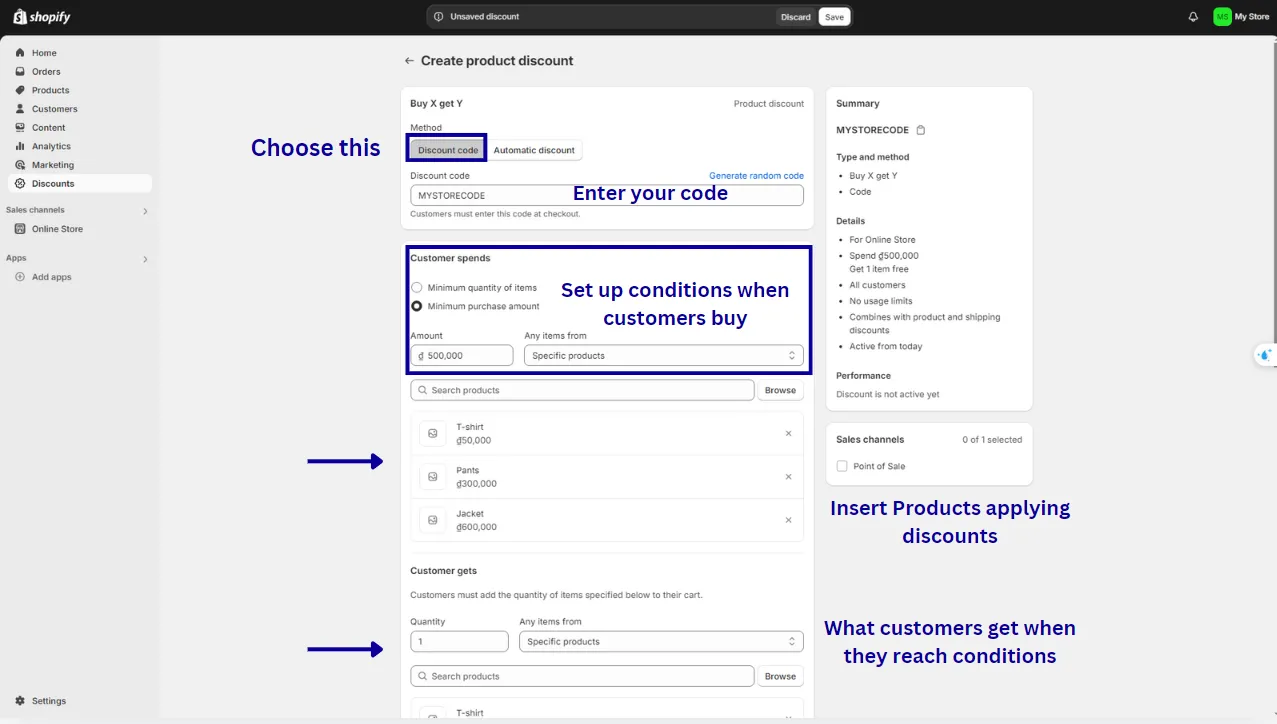 you can choose multiple products to display this type of discount